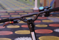 Close up of Dualtron Spider handlebars