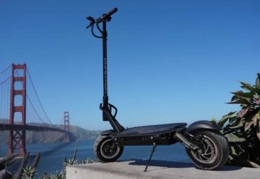 Dualtron scooter with Golden Gate Bridge