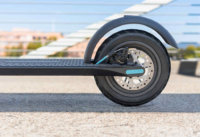 Levy Electric scooter rear tire and brakes