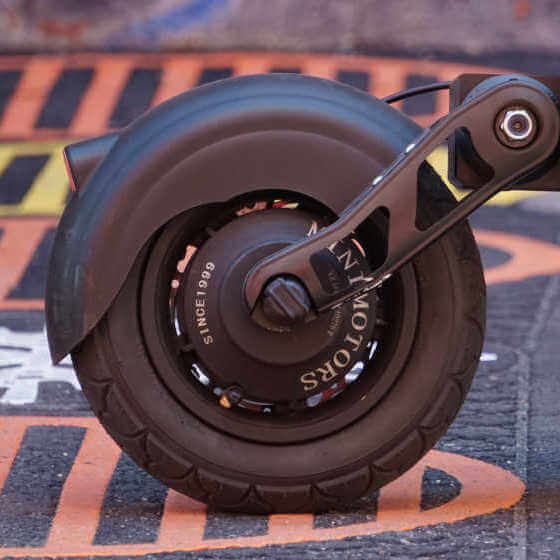 Electric scooter rear hub motor