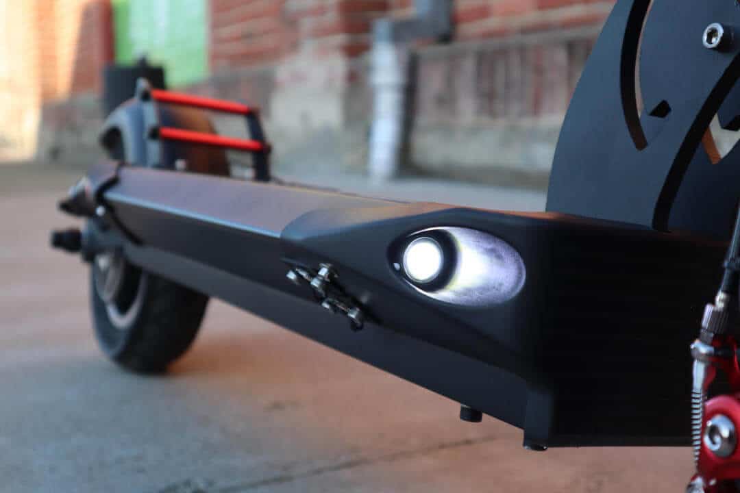 Electric scooter deck LED lights