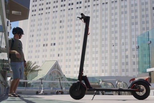 Gotrax scooter in urban environment
