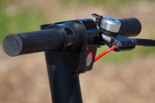 Gotrax GXL V2 handlebars with brake levers and bell
