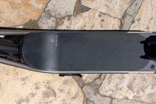 The Rev deck has a grey finish textured with rubber