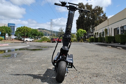 Front of the Dualtron X electric scooter