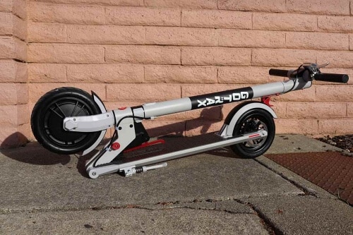 Xr electric scooter in the folded configurtion