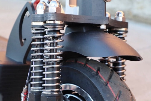 Nanrobot front suspension made of chrome springs
