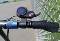 Explore scooter handlebars with LCD and brake lever