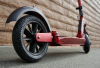 Booster Sport rear tire, deck, and foot brake