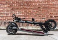 Electric scooter in its folded configuration