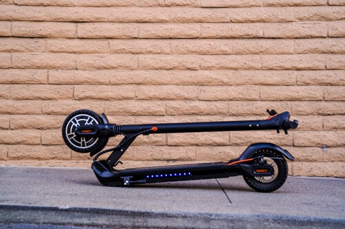 Hiboy Max V2 Electric Scooter (full view, folded down)