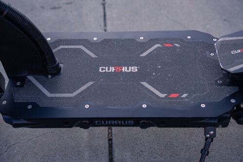 Currus Panther Electric Scooter - deck, cropped view, top view