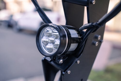 Currus Panther Electric Scooter - headlight, close-up