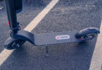 TurboAnt X7 Pro Electric Scooter -Deck and Wheels, top down view
