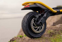 Kaabo Wolf King electric scooter - rear fender, taillight, rear tire, rear wheel