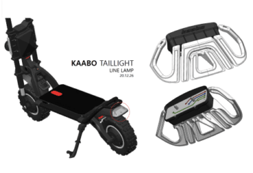 Kaabo Wolf Warrior taillight