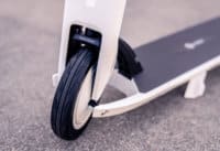 Segway Ninebot Air T15 electric scooter - front tire, branded front fender, cropped view