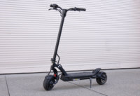 Kaabo Mantis 8 Pro electric scooter - full scooter, garage door backdrop
