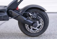 Kaabo Mantis 8 Pro electric scooter - rear wheel, close-up