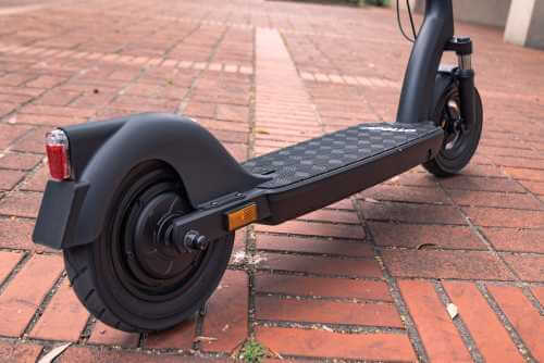 Apollo Air Pro electric scooter - low angle deck, cropped