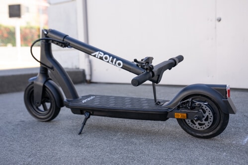 Apollo Air electric scooter - full scooter, folded, rear angle
