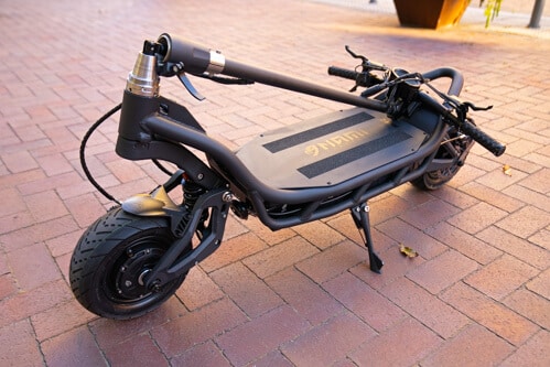 NAMI BURN-E - Full scooter folded (front angle)