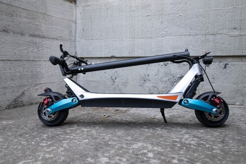 Varla Pegasus electric scooter in folded configuration