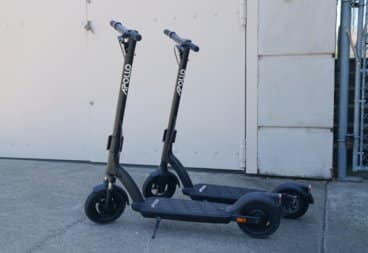 Two electric scooters