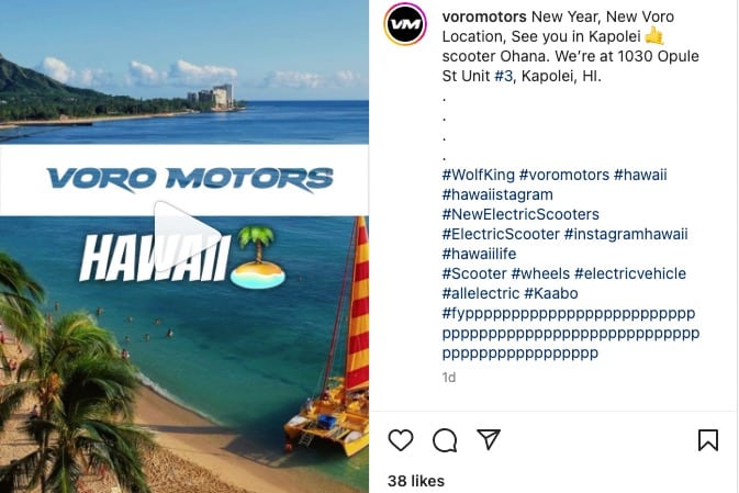 Voro Motors Hawaii Instagram